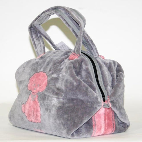 バッグ 横浜ナナ NANA ボストンバッグ中 プードル グレーピンク nn-b-btm3